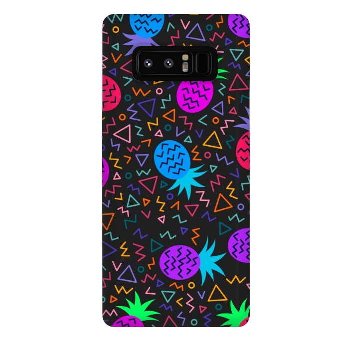 Galaxy Note 8 StrongFit pineapples in neon for summer by ArtsCase