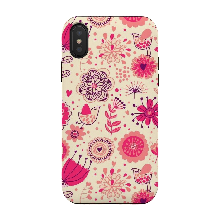 iPhone Xs / X StrongFit Romantic Flowers In Spring by ArtsCase