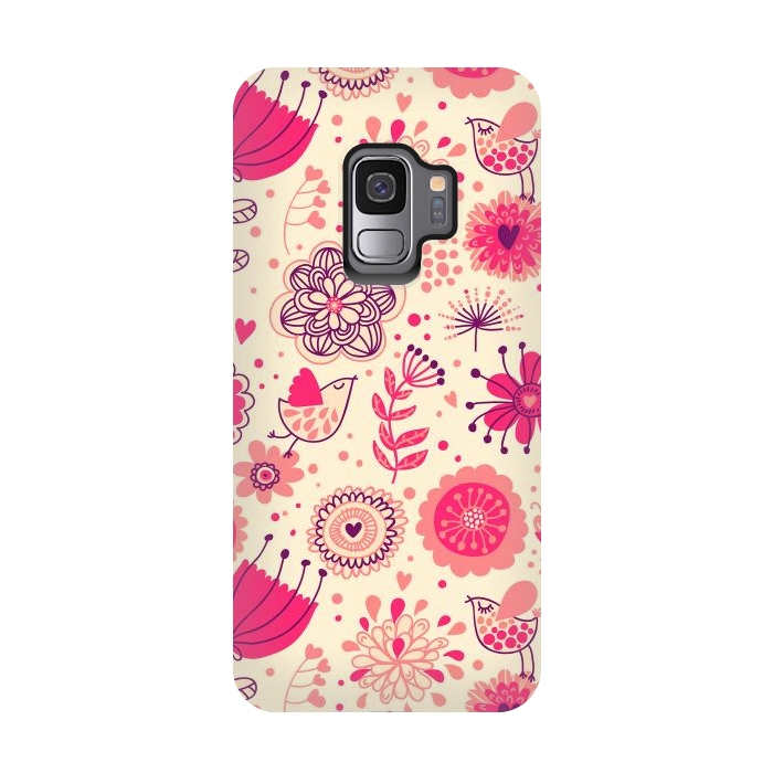 Galaxy S9 StrongFit Romantic Flowers In Spring by ArtsCase