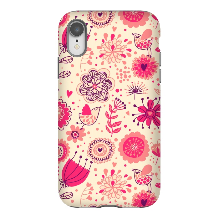 iPhone Xr StrongFit Romantic Flowers In Spring by ArtsCase