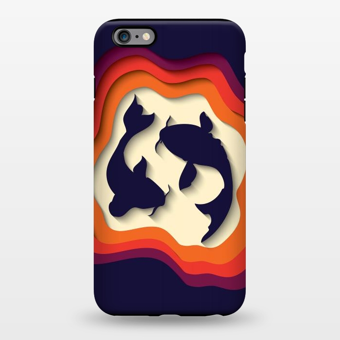 iPhone 6/6s plus StrongFit Paper Cutout Koi Fish 014 by Jelena Obradovic