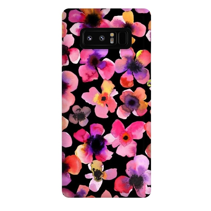 Galaxy Note 8 StrongFit Happy Sweet Flowers by Ninola Design