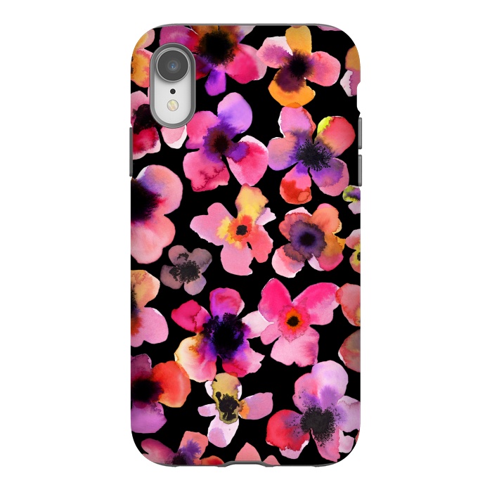 iPhone Xr StrongFit Happy Sweet Flowers by Ninola Design