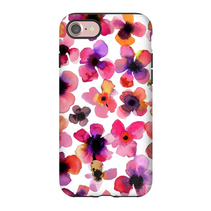 iPhone 7 StrongFit Happy Sweet Vibrant Flowers by Ninola Design