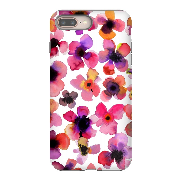 iPhone 7 plus StrongFit Happy Sweet Vibrant Flowers by Ninola Design