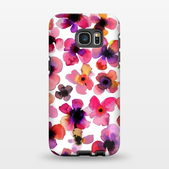 Galaxy S7 EDGE StrongFit Happy Sweet Vibrant Flowers by Ninola Design