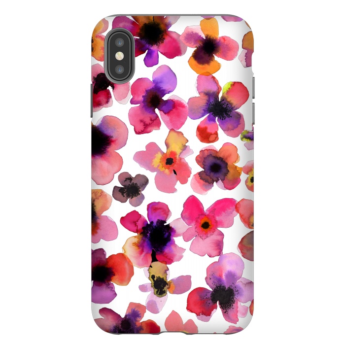 iPhone Xs Max StrongFit Happy Sweet Vibrant Flowers by Ninola Design