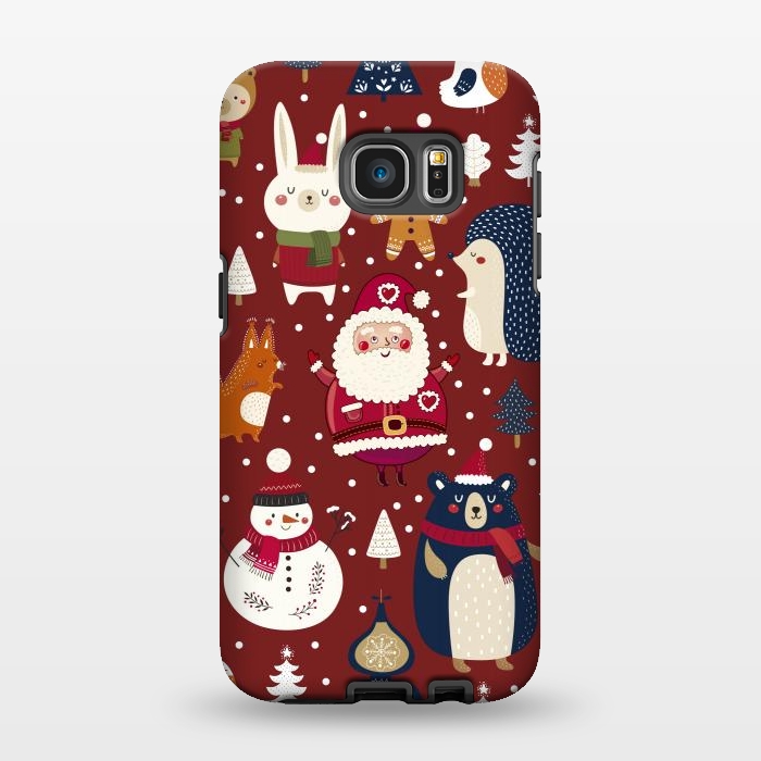Galaxy S7 EDGE StrongFit Christmas Characters by ArtsCase