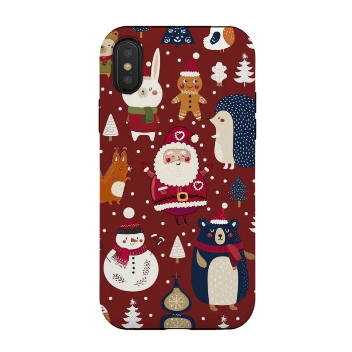 iPhone Xs / X StrongFit Christmas Characters by ArtsCase