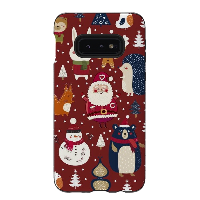 Galaxy S10e StrongFit Christmas Characters by ArtsCase