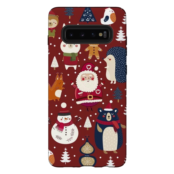 Galaxy S10 plus StrongFit Christmas Characters by ArtsCase