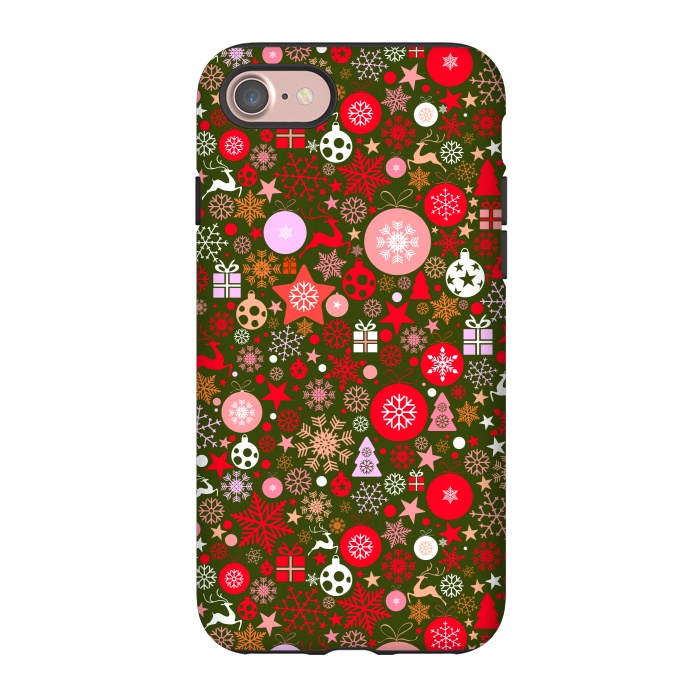 iPhone 7 StrongFit Christmas Decorative Backdrops by ArtsCase