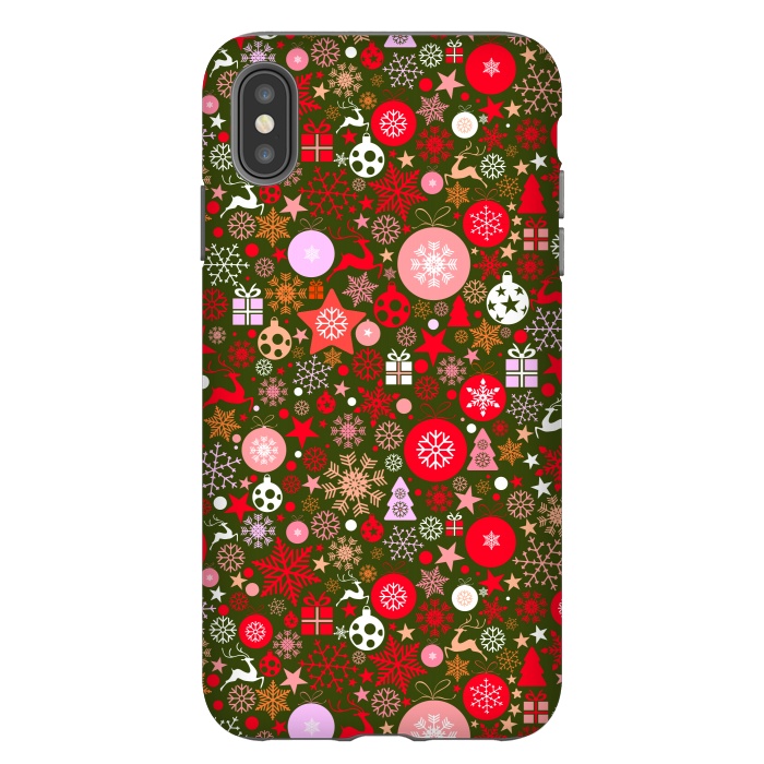 iPhone Xs Max StrongFit Christmas Decorative Backdrops by ArtsCase
