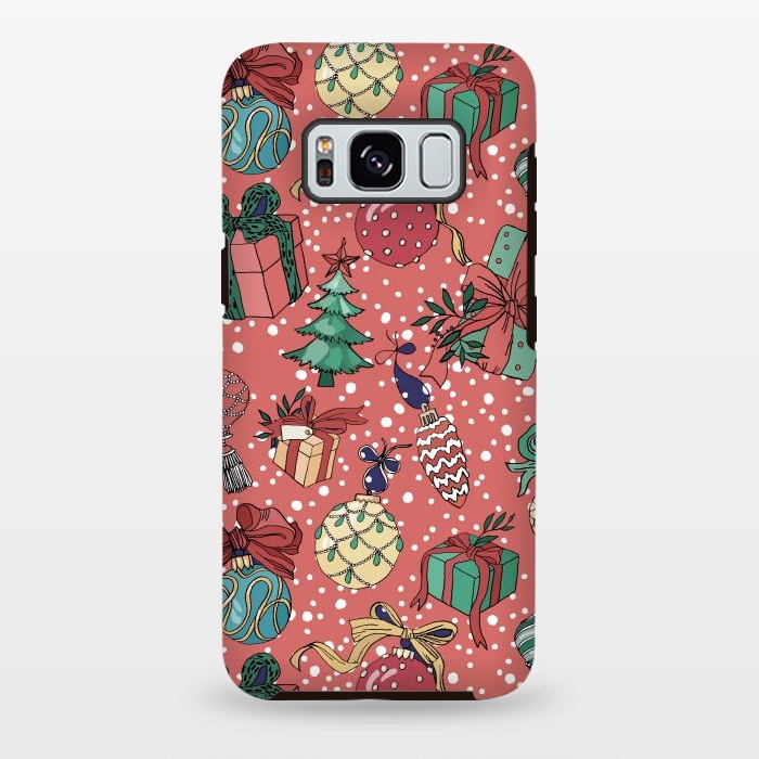 Galaxy S8 plus StrongFit Snow Falls And Presents At Christmas by ArtsCase
