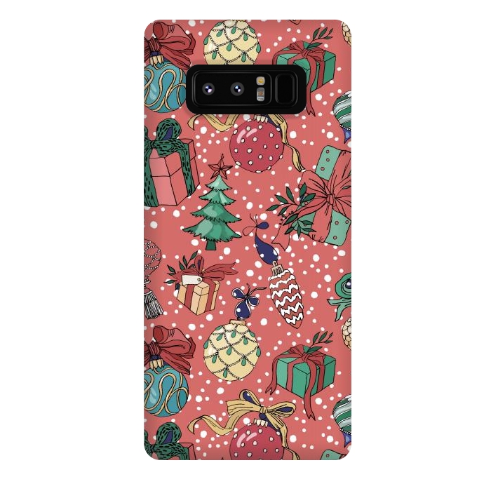 Galaxy Note 8 StrongFit Snow Falls And Presents At Christmas by ArtsCase