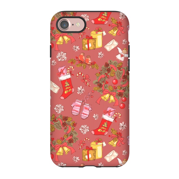 iPhone 7 StrongFit Christmas Vintage Style by ArtsCase