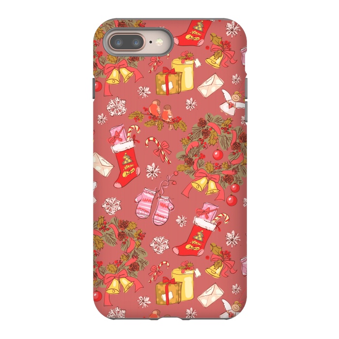 iPhone 7 plus StrongFit Christmas Vintage Style by ArtsCase