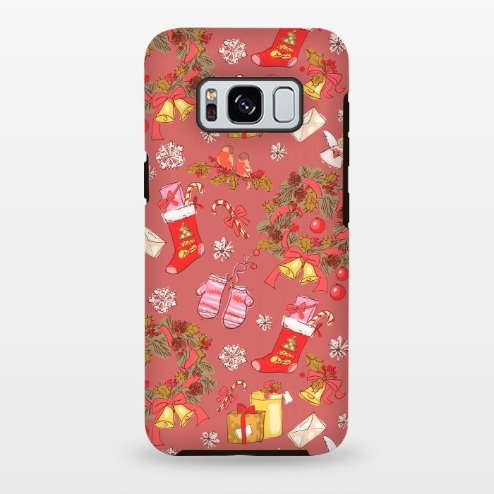 Galaxy S8 plus StrongFit Christmas Vintage Style by ArtsCase