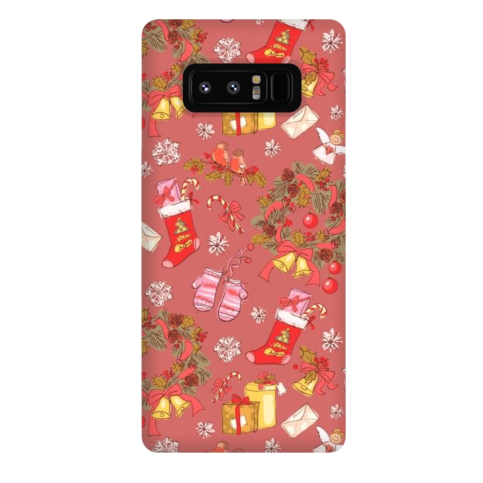 Galaxy Note 8 StrongFit Christmas Vintage Style by ArtsCase