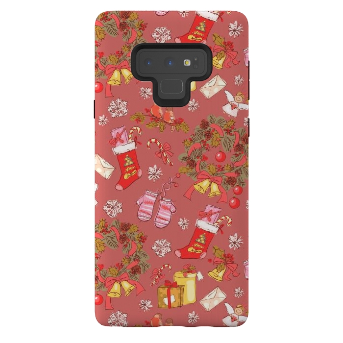 Galaxy Note 9 StrongFit Christmas Vintage Style by ArtsCase