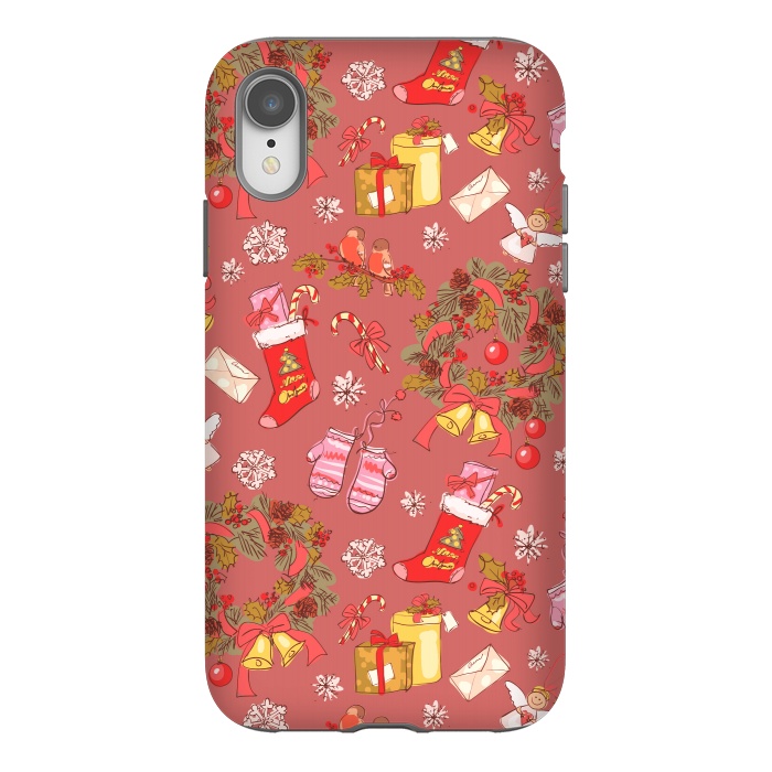 iPhone Xr StrongFit Christmas Vintage Style by ArtsCase