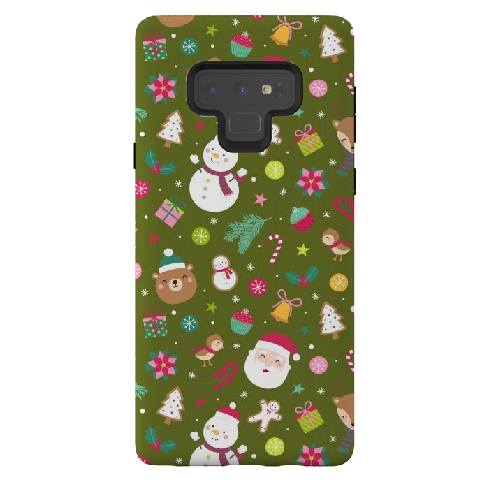 Galaxy Note 9 StrongFit Snowflakes and St. Nicholas by ArtsCase
