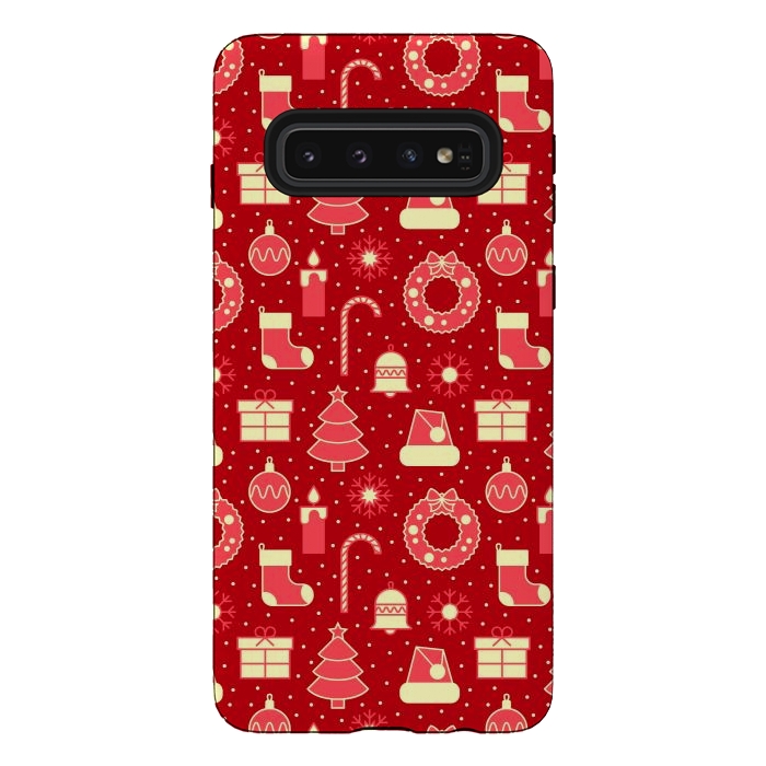 Galaxy S10 StrongFit Favorite Red At Christmas by ArtsCase