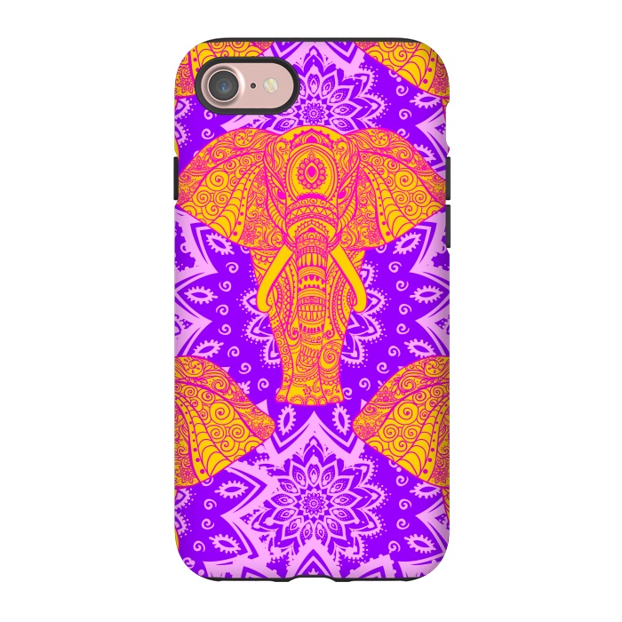 iPhone 7 StrongFit Color Elephants by ArtsCase