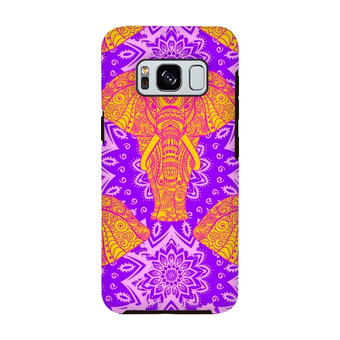 Galaxy S8 StrongFit Color Elephants by ArtsCase