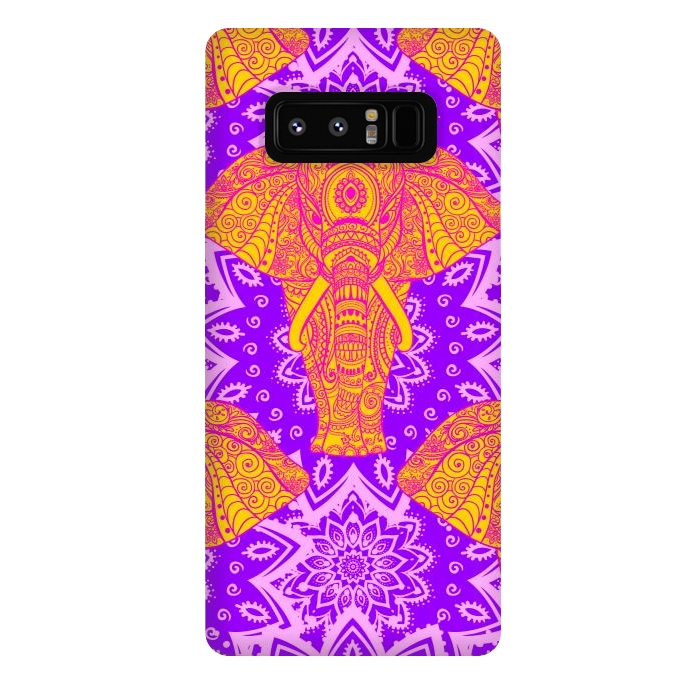 Galaxy Note 8 StrongFit Color Elephants by ArtsCase