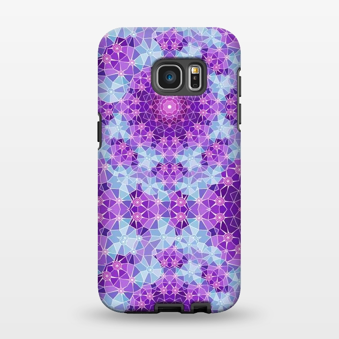 Galaxy S7 EDGE StrongFit Purple Mandala Ocean by ArtsCase