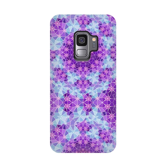 Galaxy S9 StrongFit Purple Mandala Ocean by ArtsCase