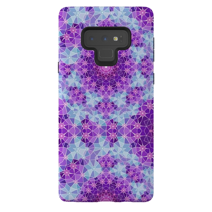 Galaxy Note 9 StrongFit Purple Mandala Ocean by ArtsCase
