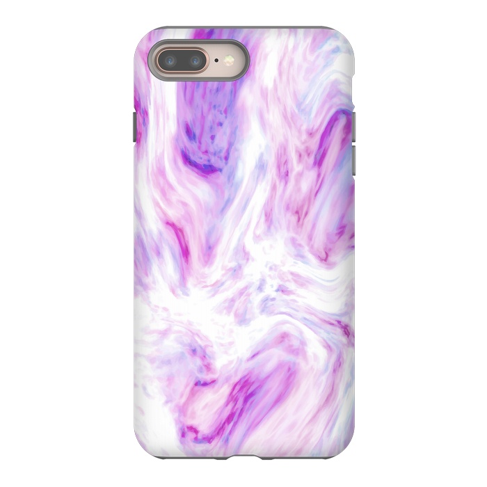 iPhone 7 plus StrongFit PINK PURPLE MARBLE PRINT 2  by MALLIKA