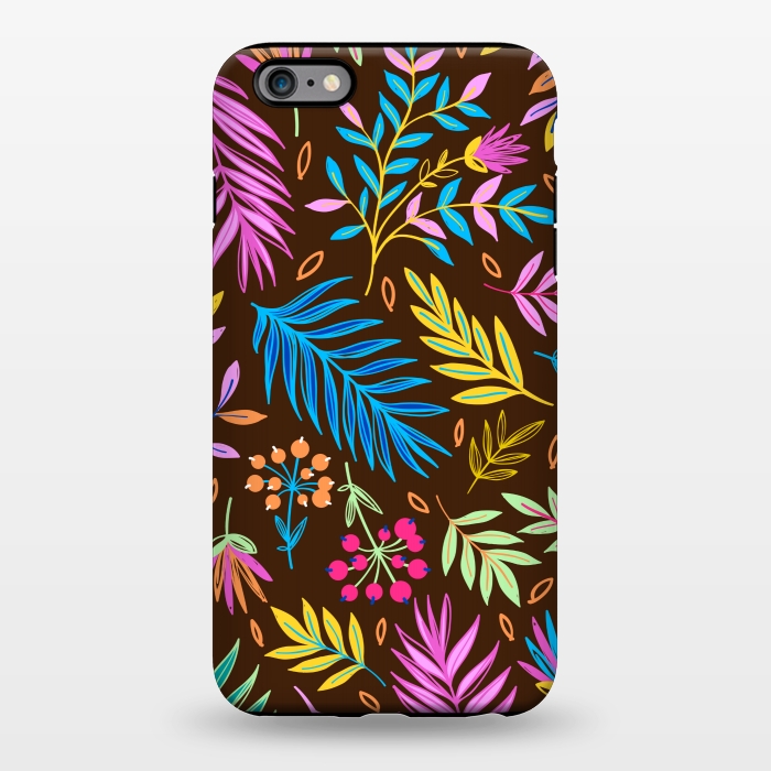 iPhone 6/6s plus StrongFit MULTICOLOUR LEAF PATTERN by MALLIKA