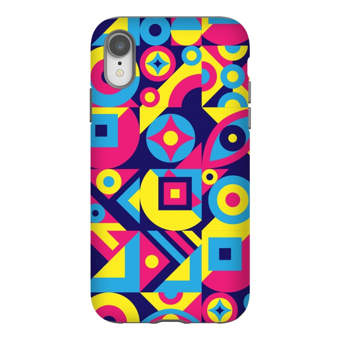 iPhone Xr StrongFit MULTI ABSTRACT PATTERN by MALLIKA