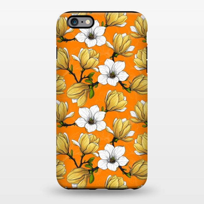 iPhone 6/6s plus StrongFit Magnolia garden orange by Katerina Kirilova