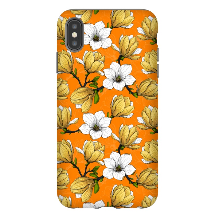 iPhone Xs Max StrongFit Magnolia garden orange by Katerina Kirilova