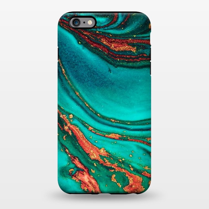 iPhone 6/6s plus StrongFit Golden swirl, Marble artistic design by ArtsCase