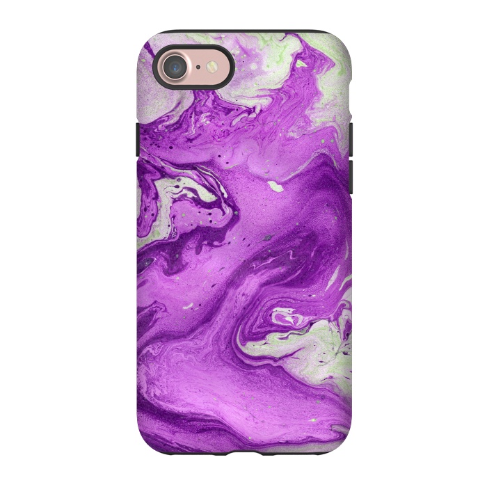 iPhone 7 StrongFit Hand painted marble design Violet and beige by ArtsCase