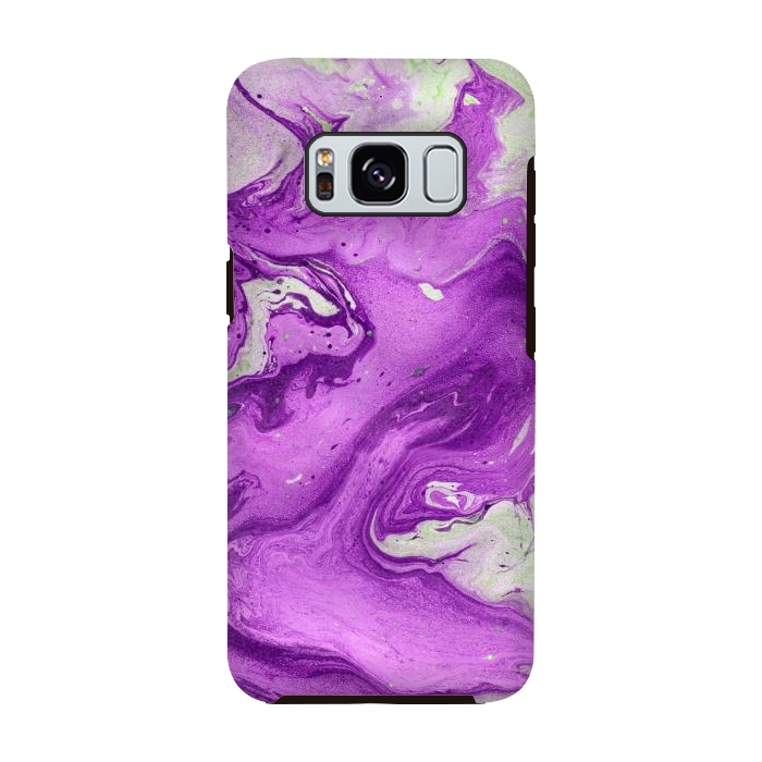 Galaxy S8 StrongFit Hand painted marble design Violet and beige by ArtsCase