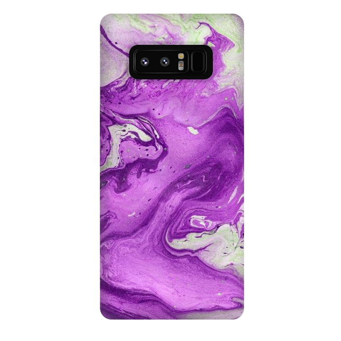 Galaxy Note 8 StrongFit Hand painted marble design Violet and beige by ArtsCase