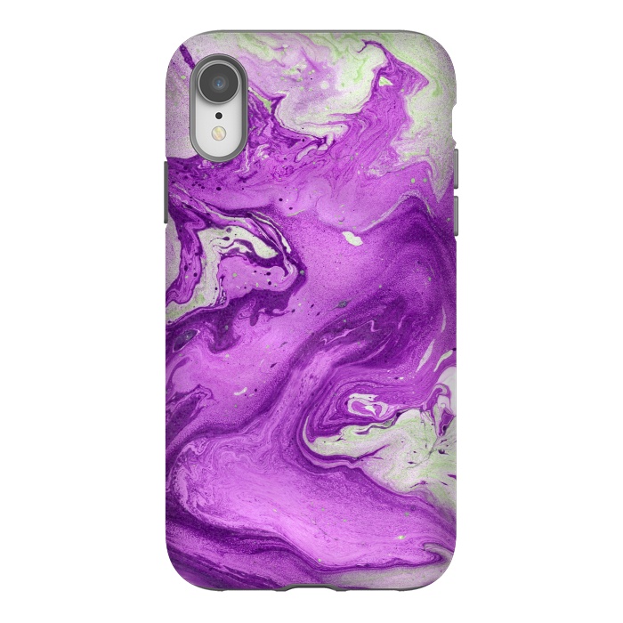 iPhone Xr StrongFit Hand painted marble design Violet and beige by ArtsCase