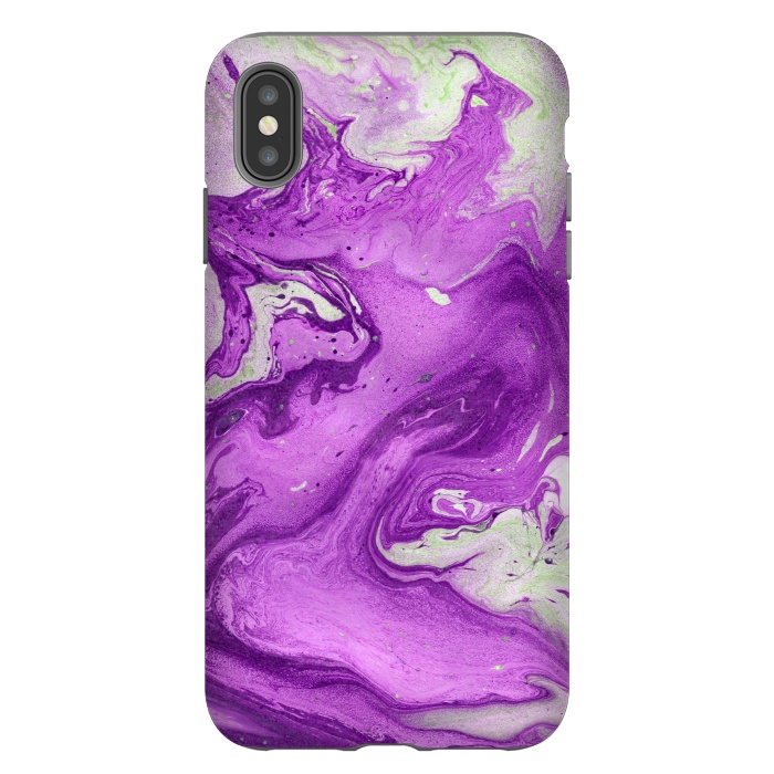 iPhone Xs Max StrongFit Hand painted marble design Violet and beige by ArtsCase
