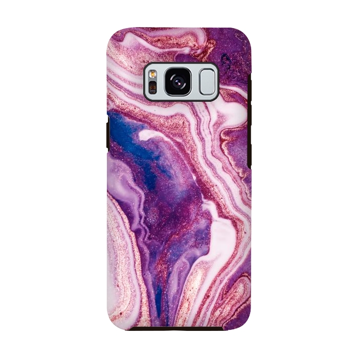 Galaxy S8 StrongFit swirls of marble by ArtsCase