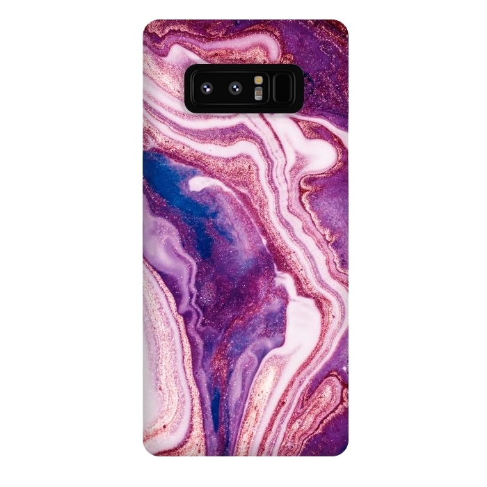 Galaxy Note 8 StrongFit swirls of marble by ArtsCase