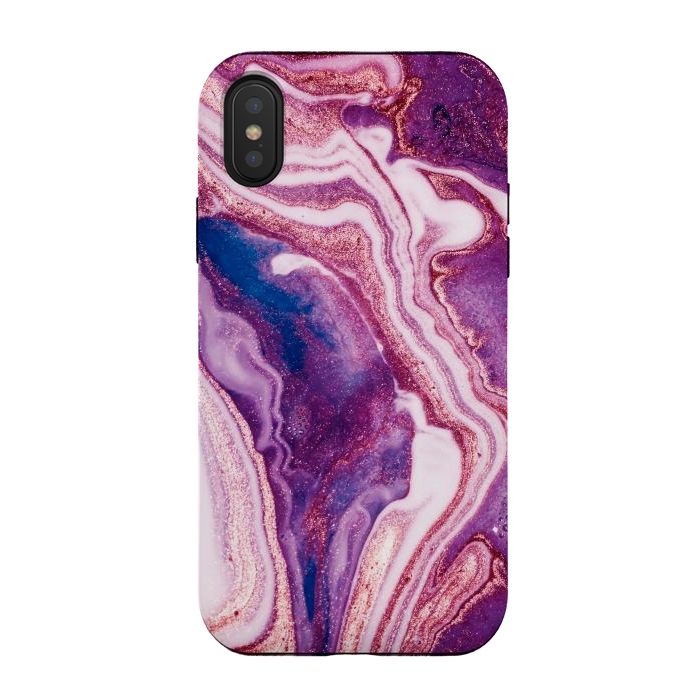 iPhone Xs / X StrongFit swirls of marble by ArtsCase