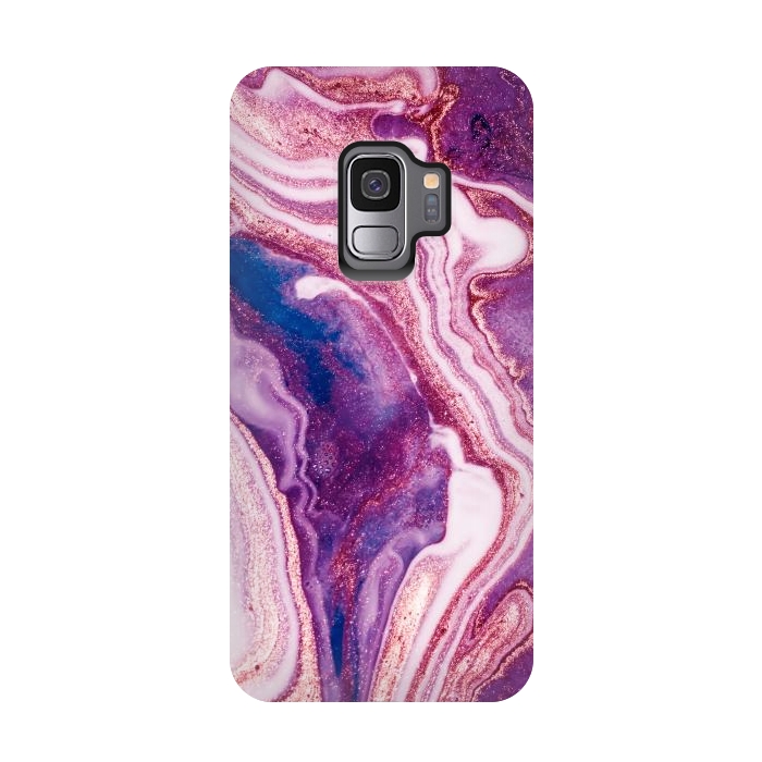 Galaxy S9 StrongFit swirls of marble by ArtsCase