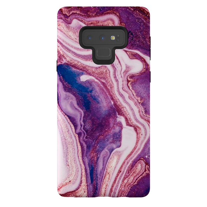 Galaxy Note 9 StrongFit swirls of marble by ArtsCase
