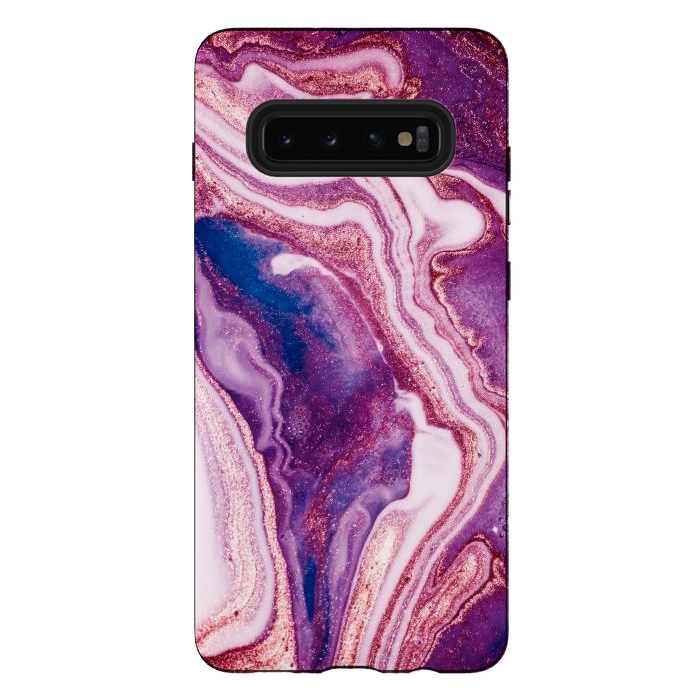 Galaxy S10 plus StrongFit swirls of marble by ArtsCase